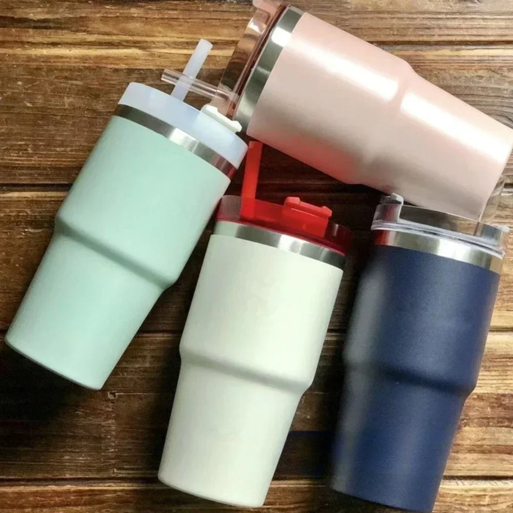 Nueva última taza de hielo Starbuck, taza de agua de acero inoxidable 304, taza de cerveza de gran capacidad de 20OZ, aislamiento y refrigeración