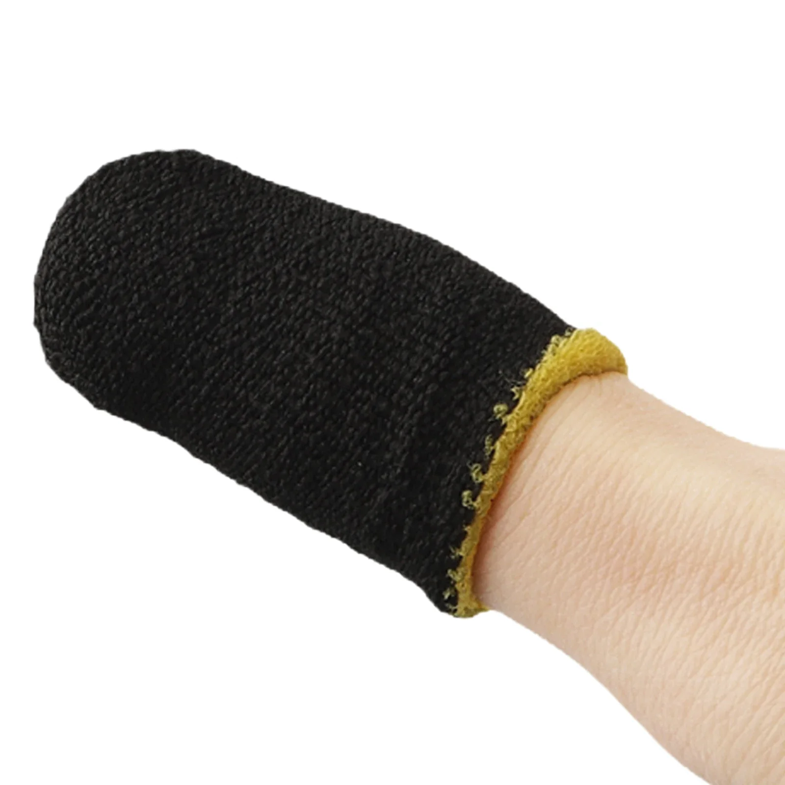 Mangas para dedos transpirables para juegos, guantes antisudor para dedos del pulgar, cubierta para la yema del dedo para juegos con pantalla táctil inteligente, 2 uds.