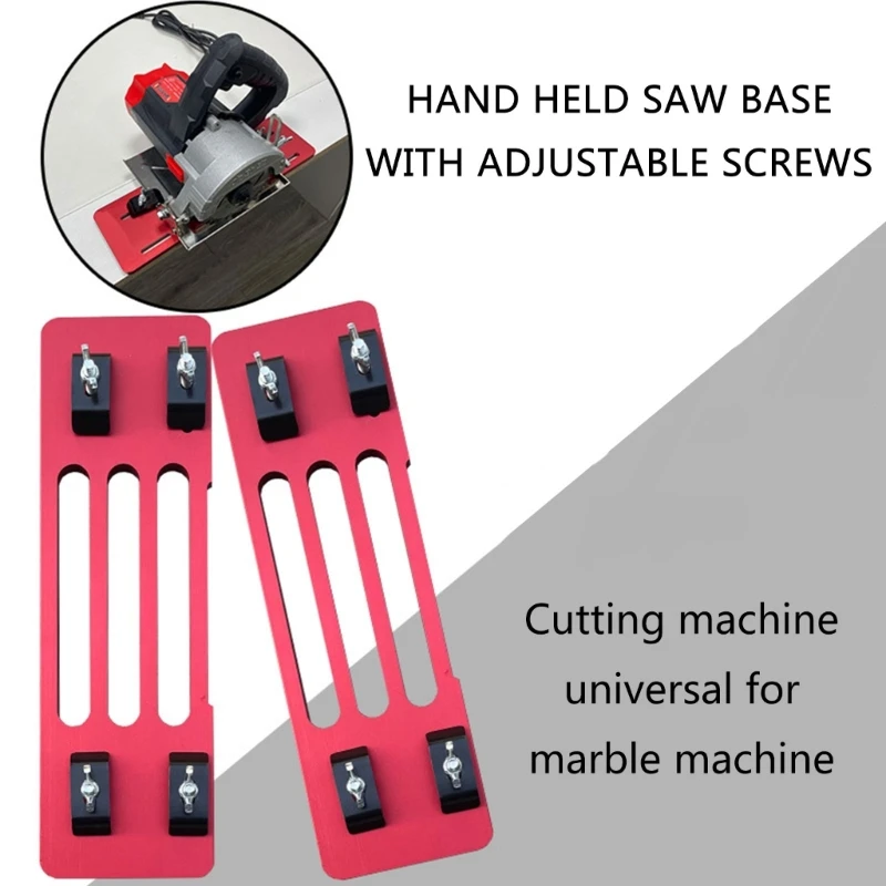 Woodwork Cutting Machine Plate Base None Drill Installation for Secure Handsaw Positioning Safe Accurate Woodworking Cut