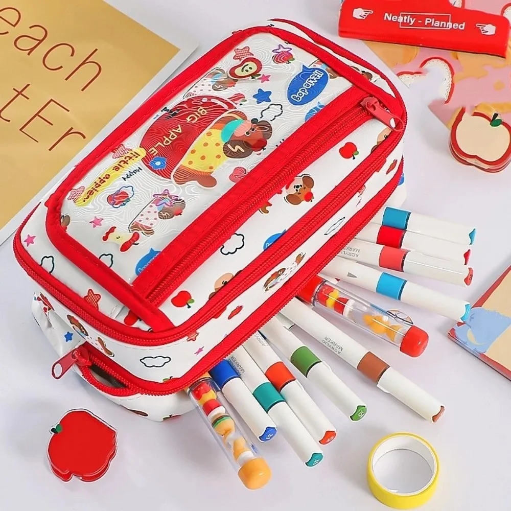 

Большая вместительная сумка-карандаш для щенков допамина, сумка для хранения косметики на молнии, сумка для хранения канцелярских принадлежностей, милый портативный пенал для ручек, подарок