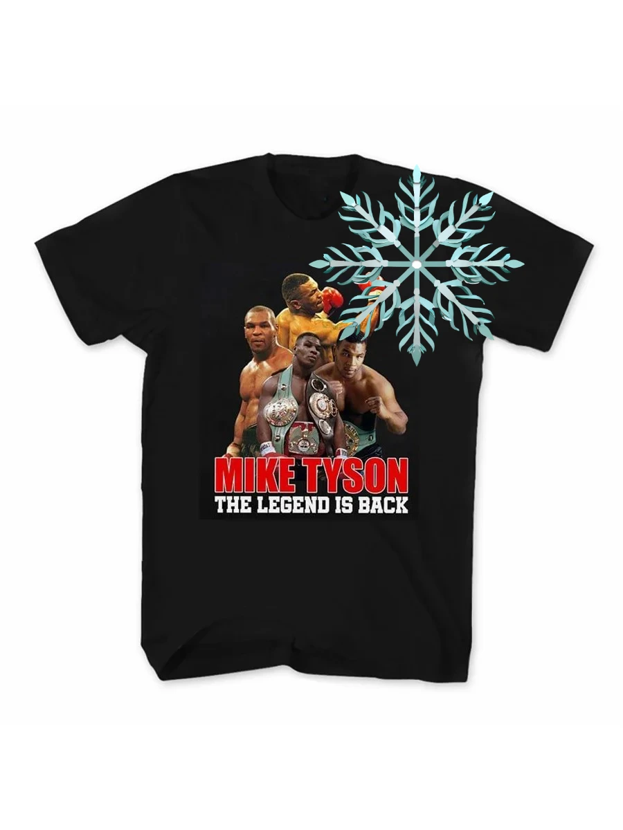

Легенда возвращается. Футболка с уникальным дизайном Boxing Mike Tyson. Летняя хлопковая мужская футболка с коротким рукавом и круглым вырезом, новинка S-3XL