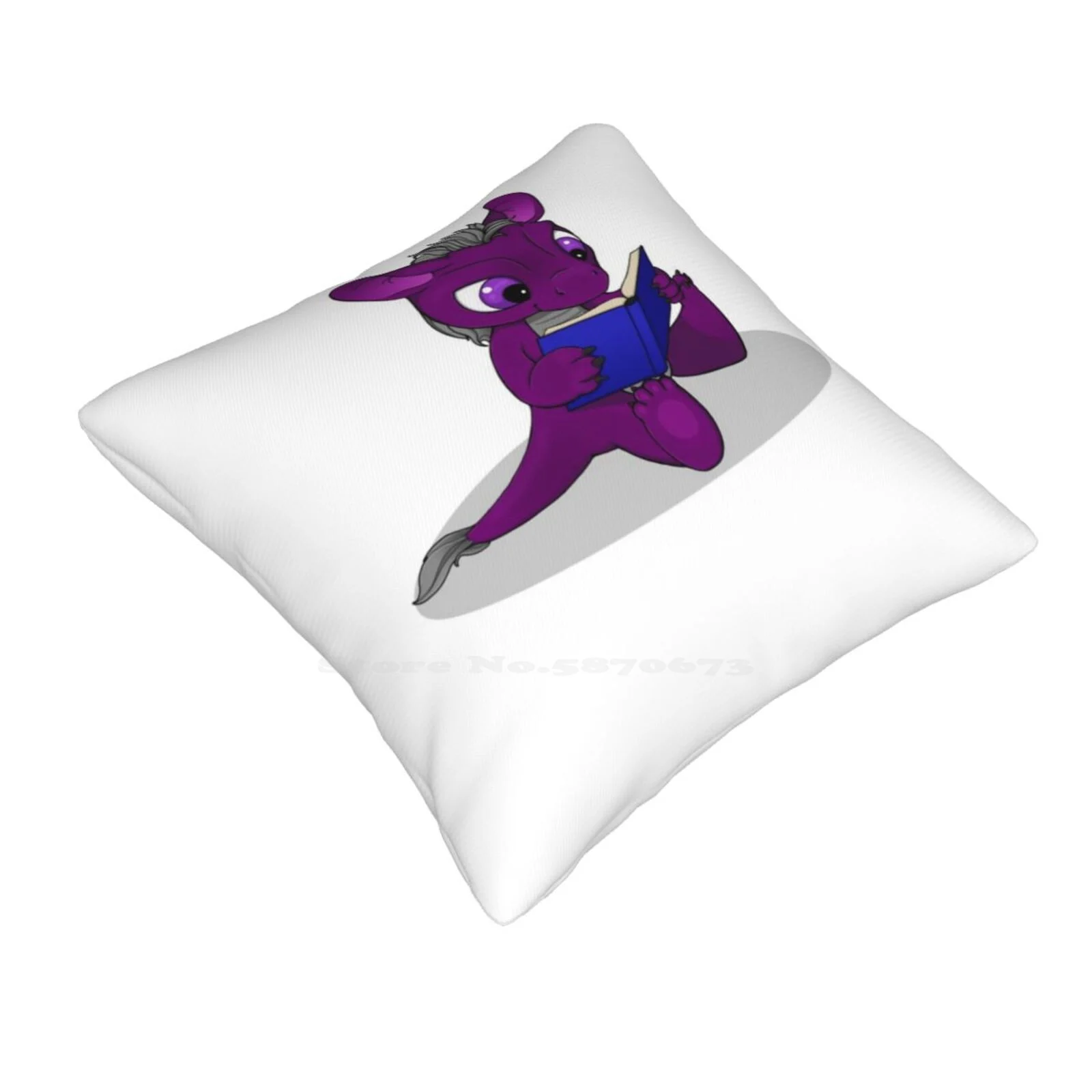 Perse Lectio , The Little Ace Dragon Soft Comfortable Pillowcase Dragon Lgbta Lgbtq Ace Asexual Reading