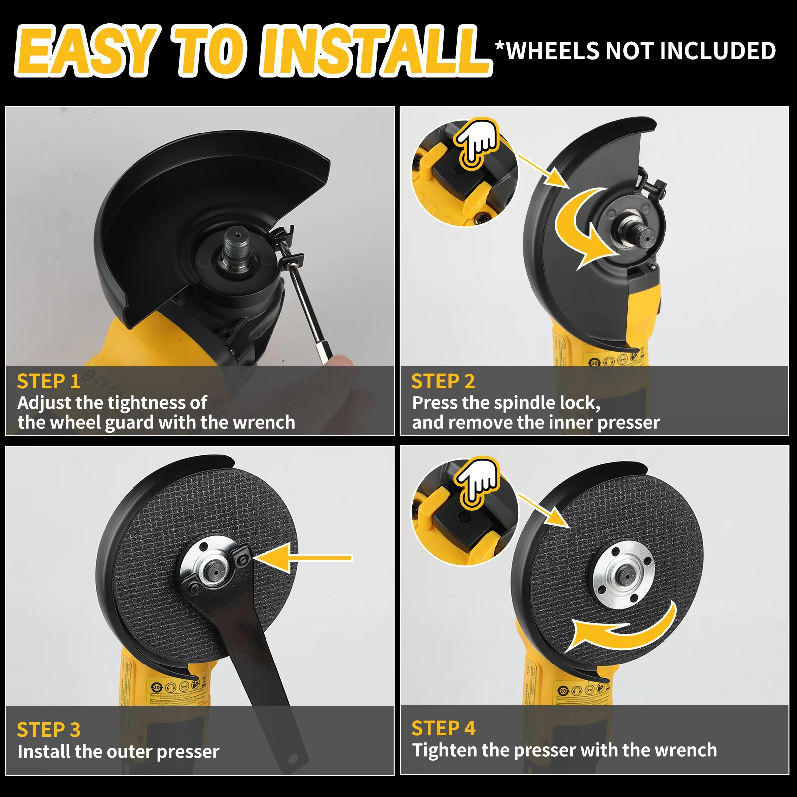 DEWALT DCG409 Flat Head Grinder 125mm 3000-9000RPM 6-Speed Brushless Cordless Cutting Polishing Tool