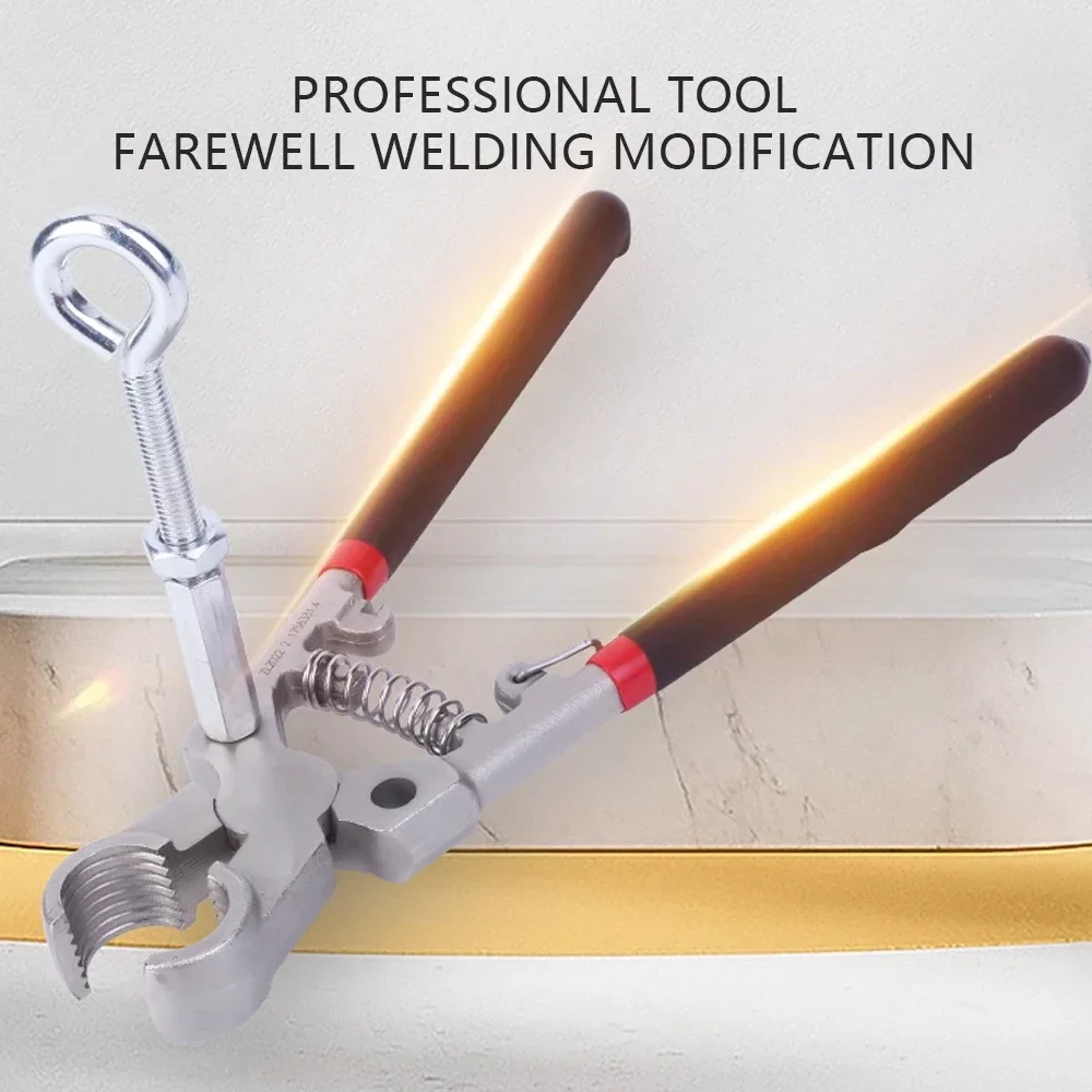 Geothermal Water Pipe Removal Pliers for Tong Water Separator Geothermal Pipe Heating Special Pliers with Strong Grip