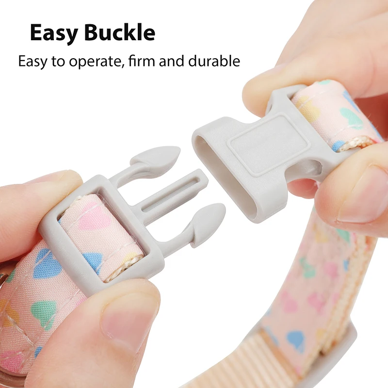 Pet Collar For Airtag Cute Anti-lost Dog Cat Collar Adjustable Nylon Pet Collar For Small Dog view 5