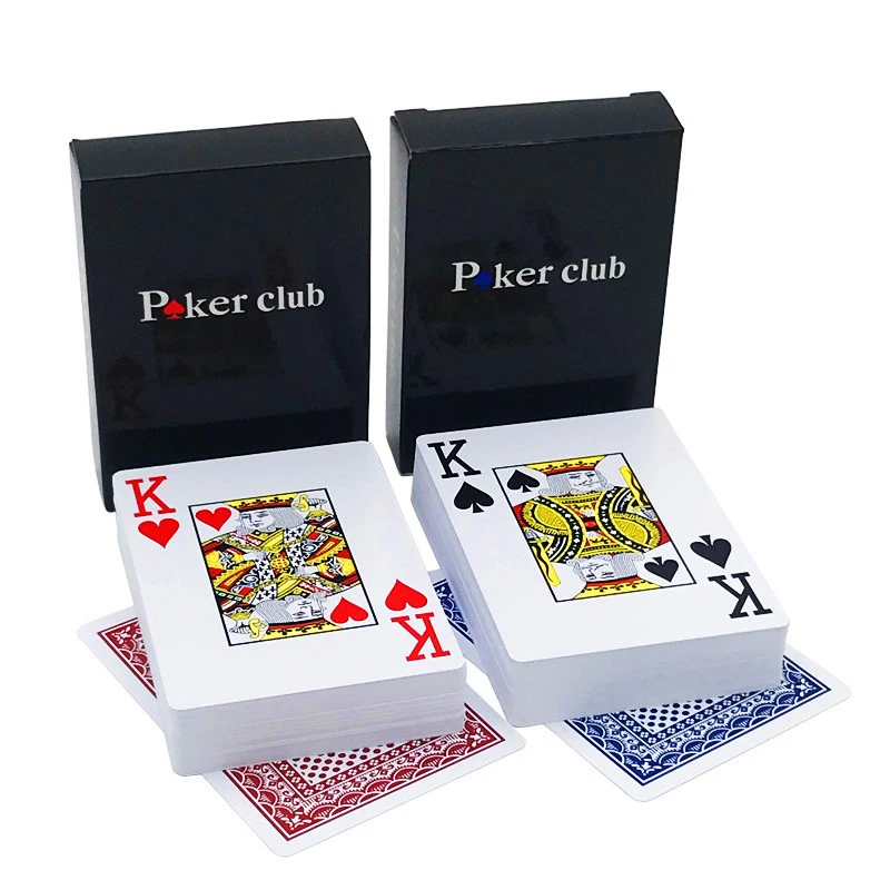 

2Sets/Lot Baccarat Texas Hold'em Plastic Playing Cards Waterproof Smooth Poker Set Club Card Board Bridge Games 63*88mm qenueson