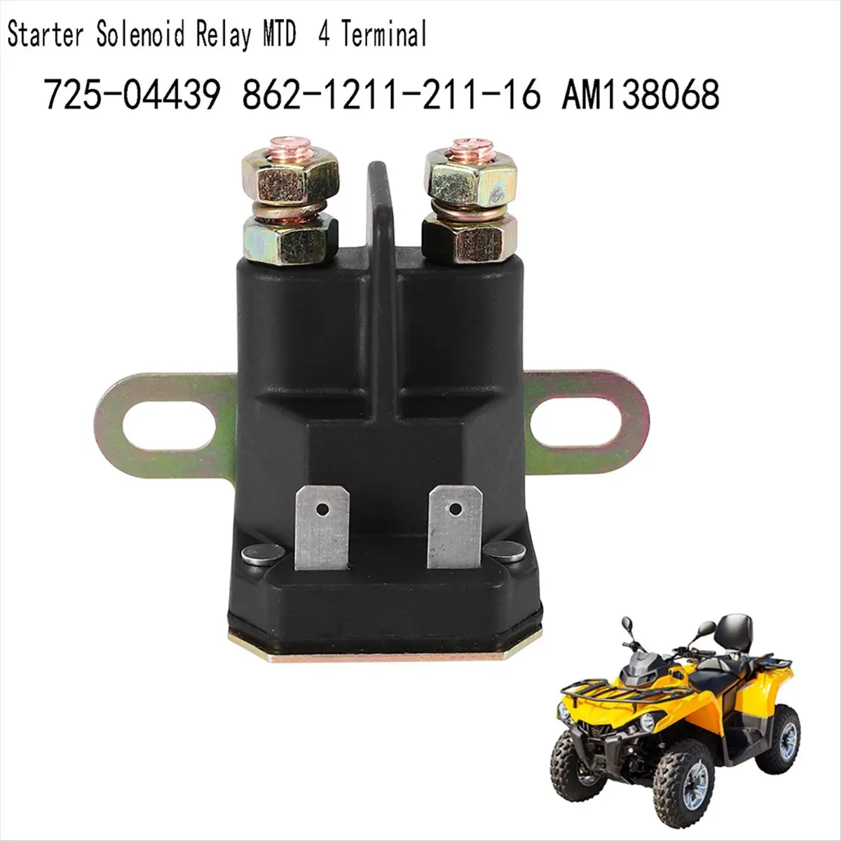 Starter Solenoid Relay MTD 4 Terminal For Utility Vehicle New Arrivals