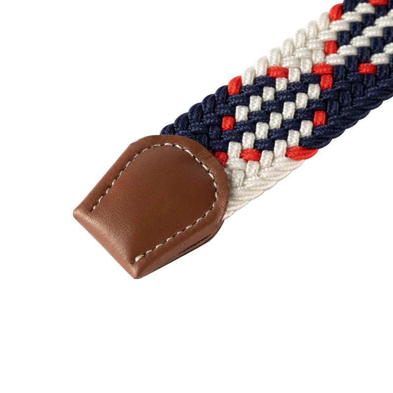 Unisex Elastic Fabric Woven Casual Belt Pin Buckle Expandable Braided Stretch Canvas Simple and Stylish Leisure Men Women Belt