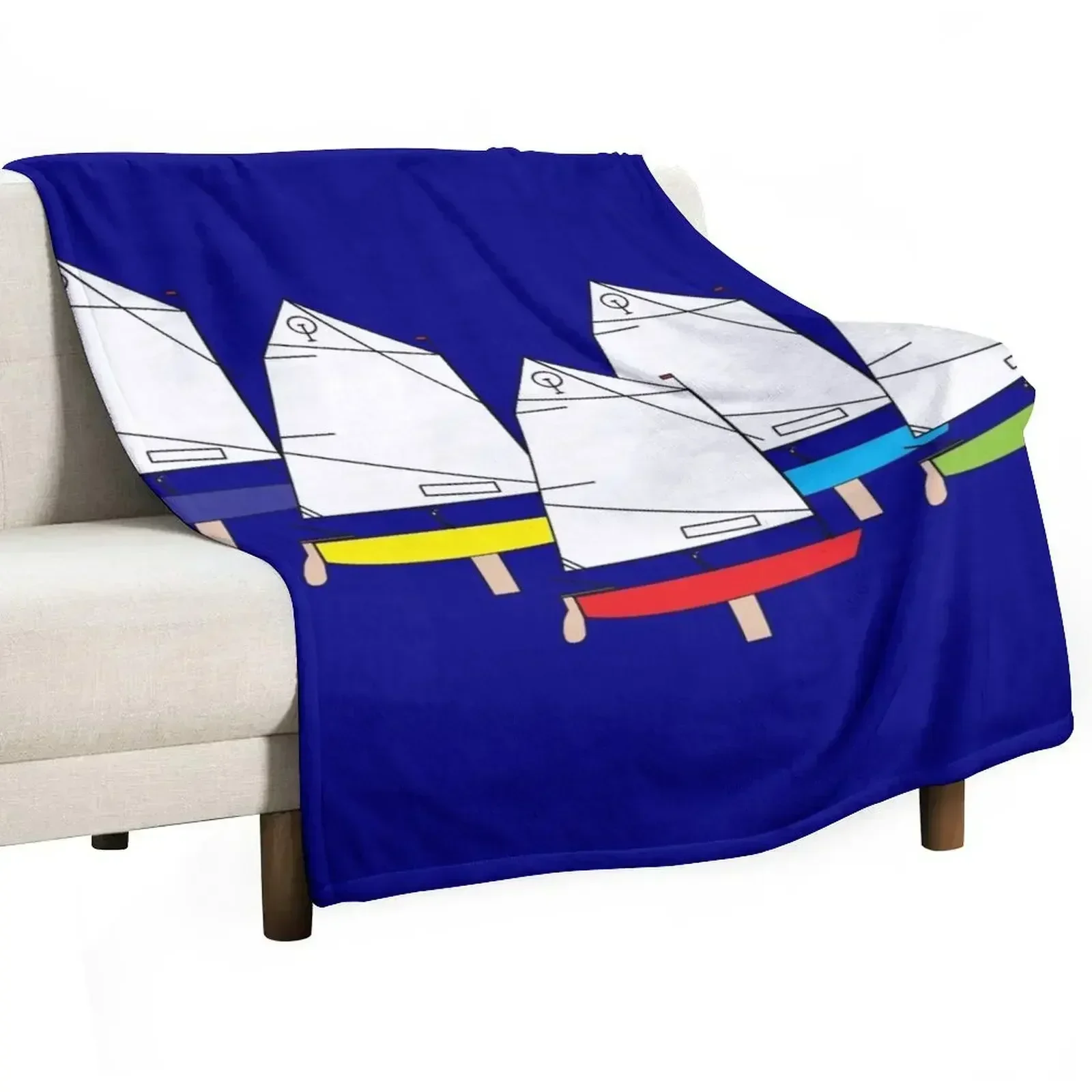 Couverture de canapé Optimist Sailing Dinghy, manga, douce, anime, couvertures de plage pour lits et canapés.