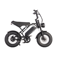 V20 Mini 250W 48V 16-Inch Fat Tire Electric Hybrid Bike OFF-Road Ebike V20 Mini Fatbike EU US Warehouse For Kids
