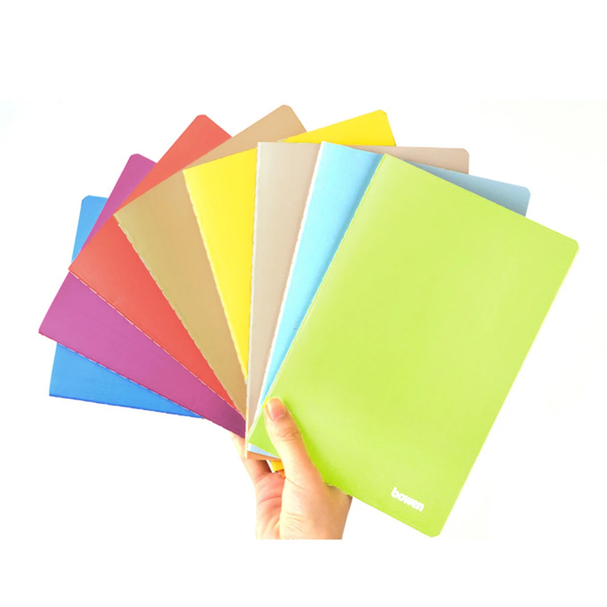 8 Colors A4/A5 Solid Color Notebook Minimalist Portable Notepad Rainbow Sewing Notebook Car Sewing Pocket Notebook