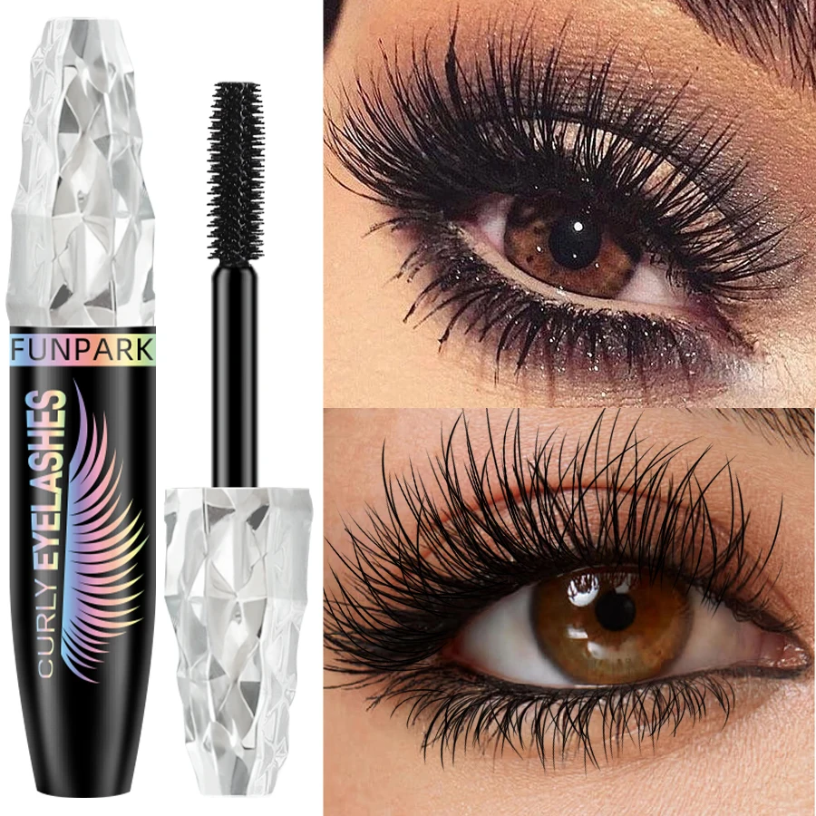 1 PC กันน้ํา 4D มาสคาร่าหนายาว Smudge-proof อวบ Curling ขนาดใหญ่แต่งหน้า Black Lash Eyelash EXTENSION สําหรับเครื่องสําอางผู้หญิง