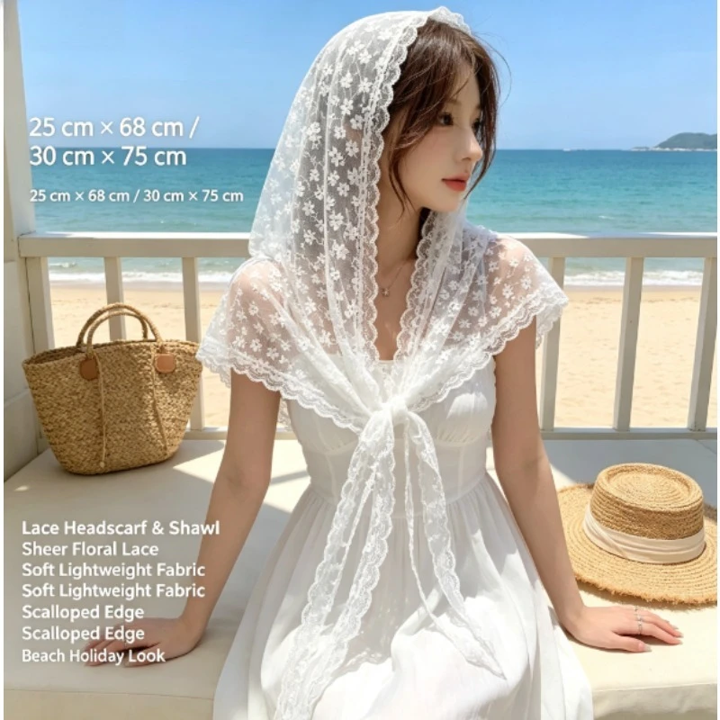 2026 New Lace Triangle Kerchief Women Overlay Skirt Apron Hem Layering Mesh Waist Sash Decorative Hip Cover Skirt Panel