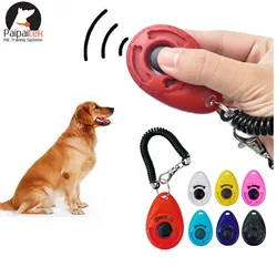 1Pcs Training Clicker Various style Pet Cat Dog Click Trainer Aid Adjustable WristStrap Sound Key Chain Dog Repeller Pet Product