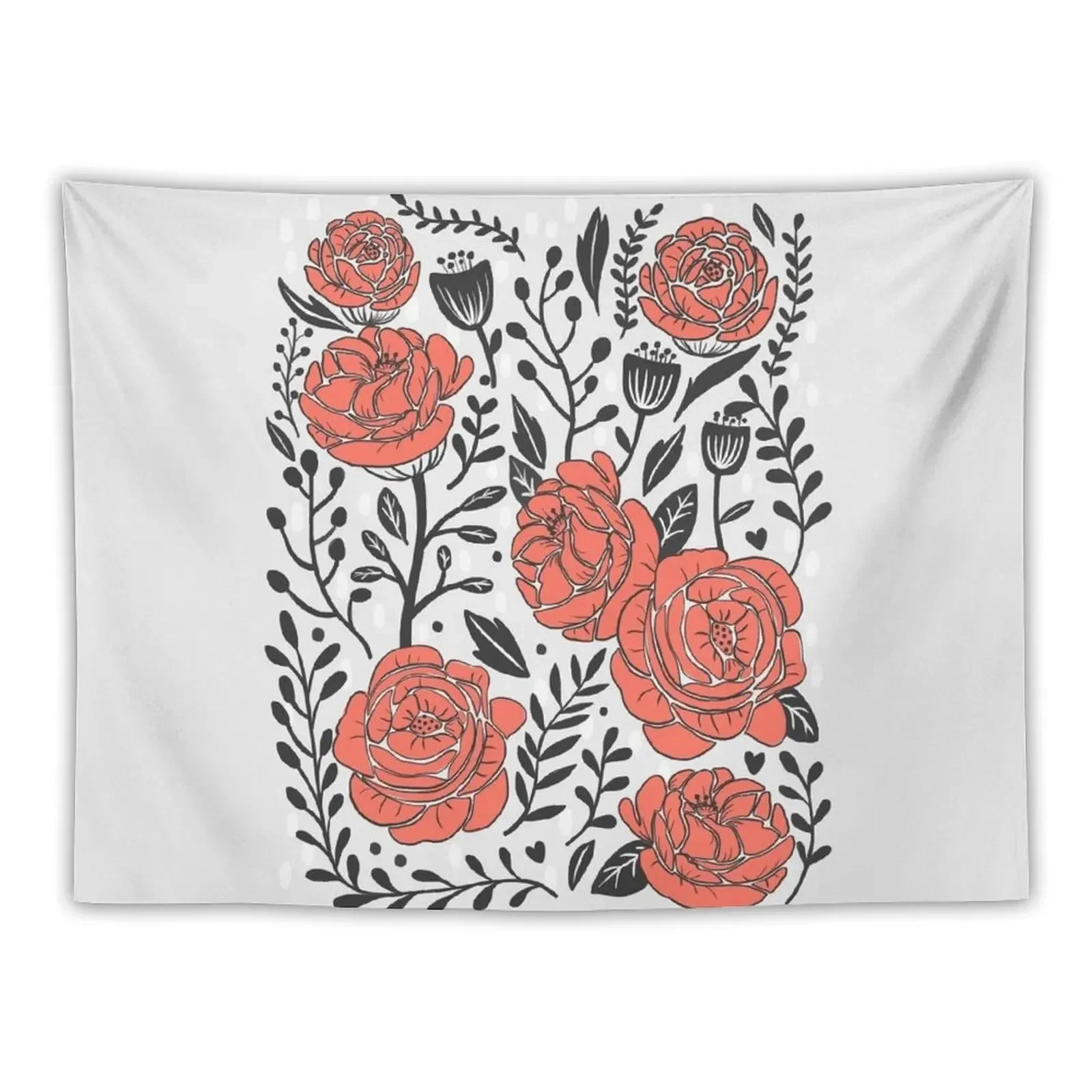 Orange Garden Tapestry Things To Decorate The Room Wall Coverings Bedrooms Decor Wall Hanging Wall Tapestry