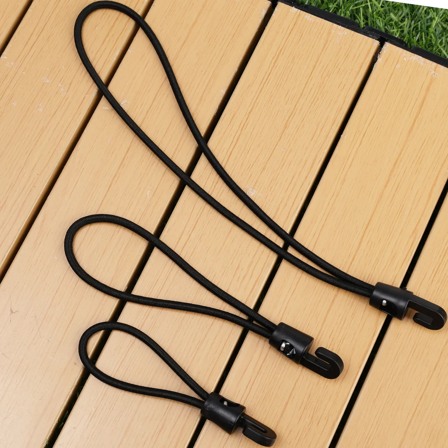 Bungee-Seil Mini-Gepäckgurt Hochelastisches Expander-Seil mit Haken Verstellbarer Gummi-Spanner Camping-Elastikband – Detail 10