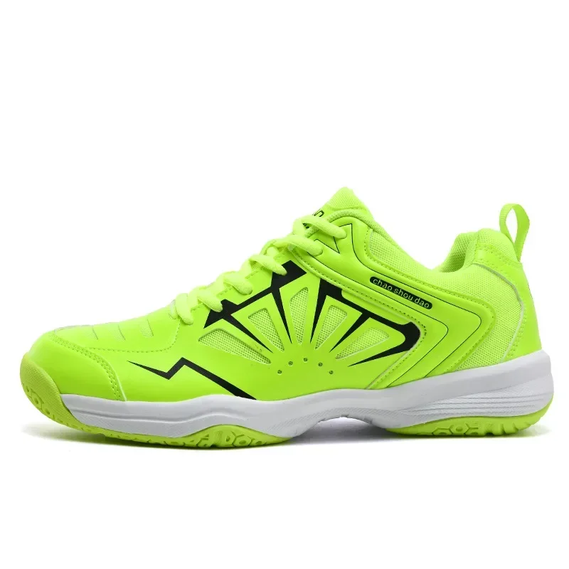 

Authentic Professional Badminton Shoes Fluorescent Green Training Men's Women's Shoes Packaged Shock Absorption Breathable Light