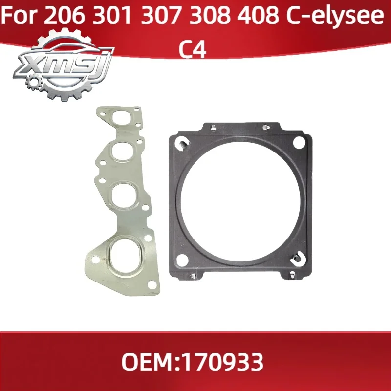 

0349L3 170933 Junta del colector de escape compatible con Peugeot 206 301 307 308 408 para Citroen c-elysee C4 sello del soporte
