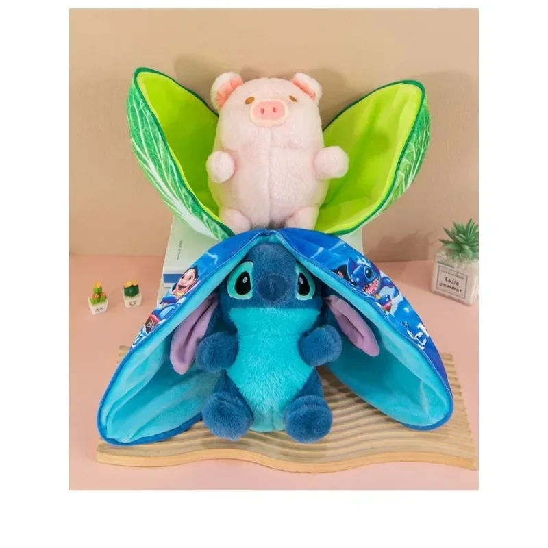 

25CM Sanrio Transformer Stitch Animal Plush Toy Cartoon Hello Kitty Cinnamon Dog Doll Funny Cabbage Pig Cute Melody Plush Toy
