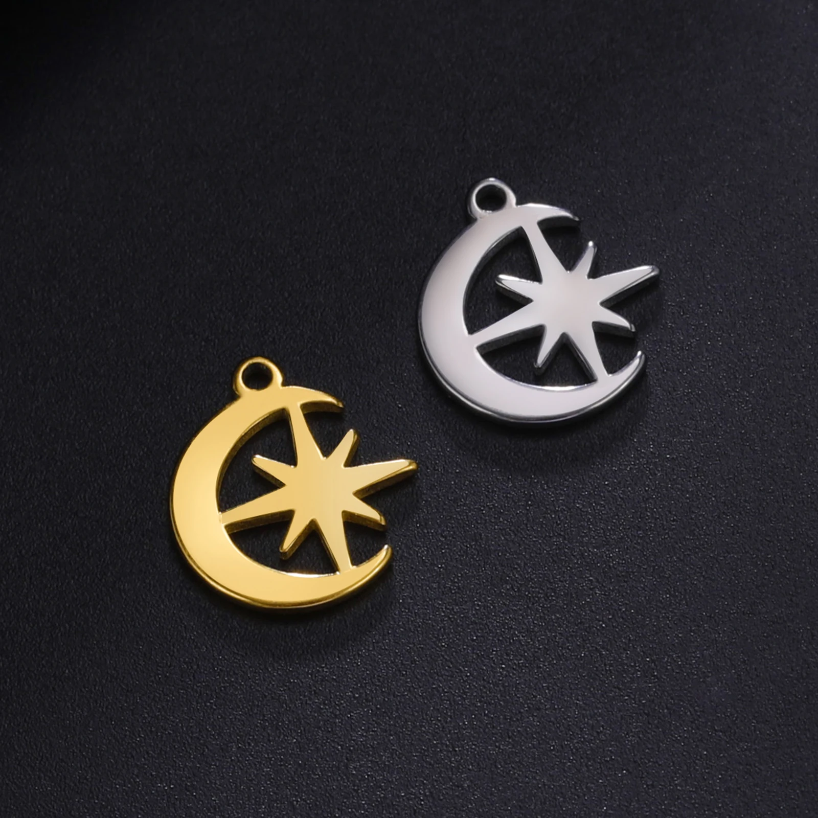 5pcs Stainless Steel Charms for DIY Jewelry Making