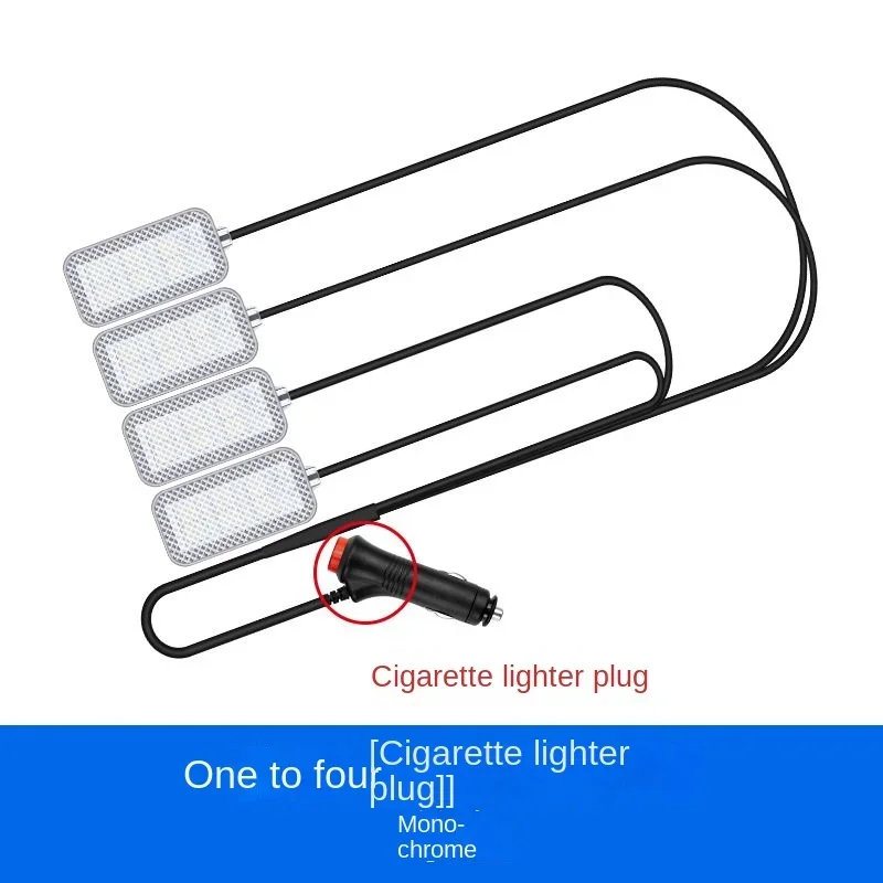 1 Set Car Atmosphere Led Foot Light USB Lighter Car environment decorative lights Auto Interior Ambient Lamps with LED Light