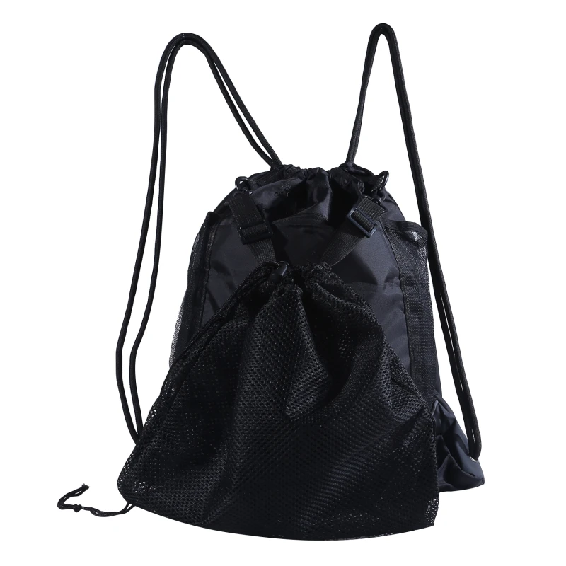 Bolsa de malla con cubierta de baloncesto portátil, mochila de almacenamiento de fútbol, pelota de voleibol al aire libre, bolsa de entrenamiento de baloncesto