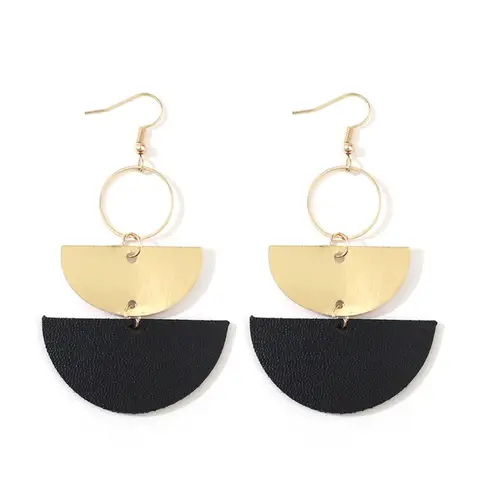 8 best sales läderörhänge - №3