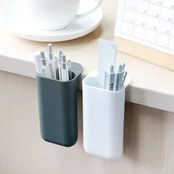 Desk Organizer Self Adhesive Pen Box Pencil Storage Box Desktop Stationery Holder Sundries Storage Rack Office Desk Accessories