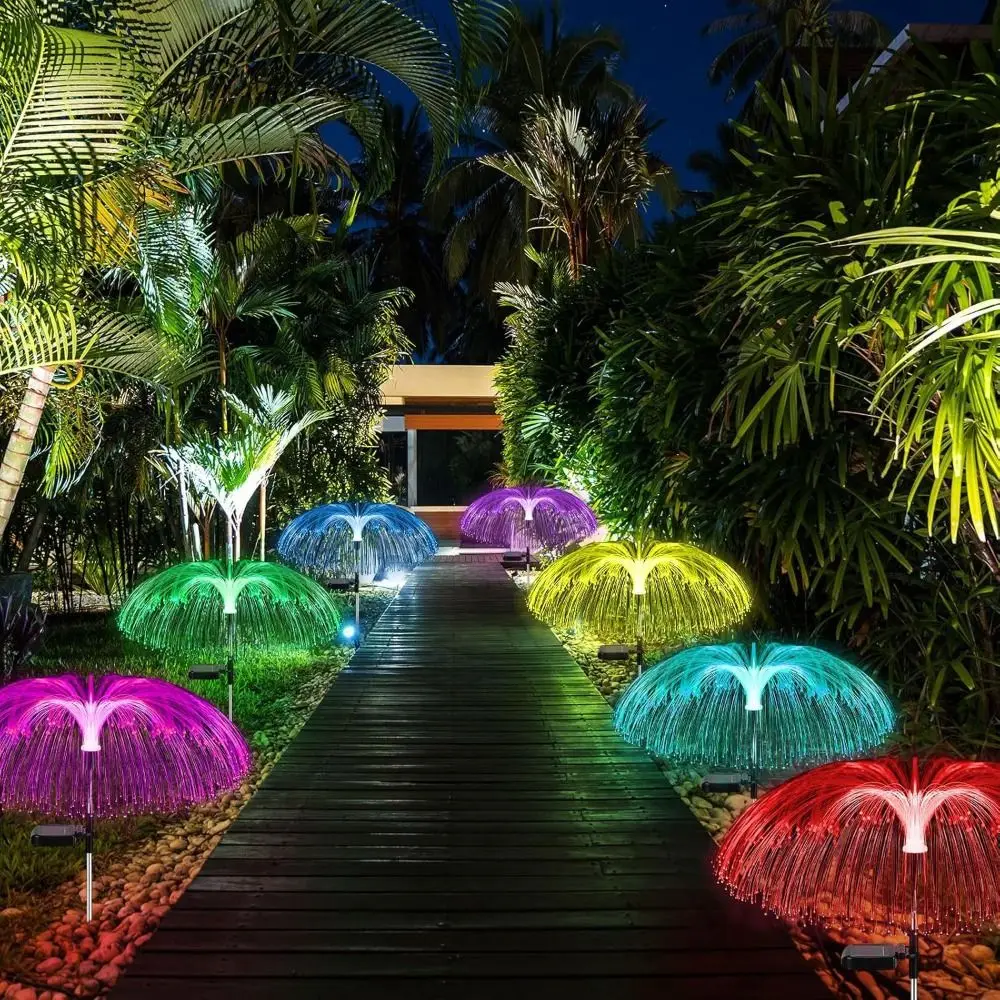 

1/2/3/5 Layer Solar Jellyfish Lamp Colorful Ground Insertion Jellyfish Lawn Light Waterproof High Quality Outdoor Solar Light
