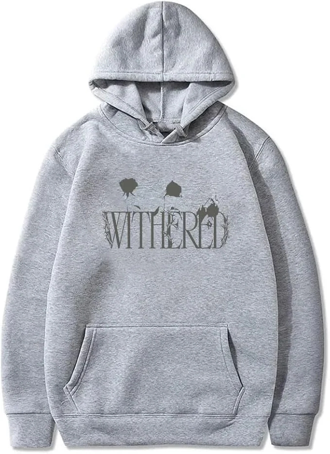 D4vd Withered Logo Bluzy z kapturem 2025 Tour Merch Pullovers Kobiety Mężczyźni Moda HipHop Streetwear Bluzy z długim rękawem