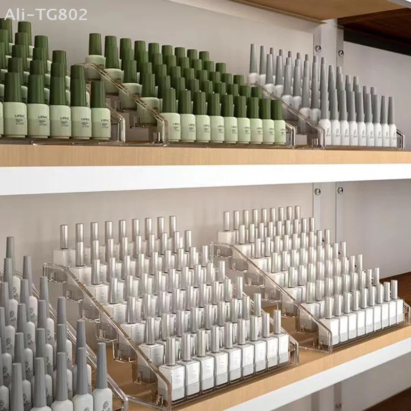 

Multi-Layer Clear Acrylic Nail Polish Display Stand Plastic Storage Rack UV Gel Shelf for Cosmetic Manicure Quick Install