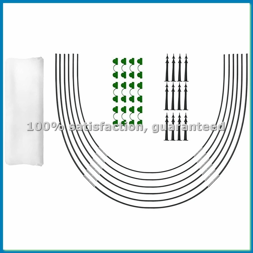 Garden Hoops for Netting, Crop Protection Hoops,Cloches for Growing Vegetables,Rust-Free Grow Tunnel-AT35