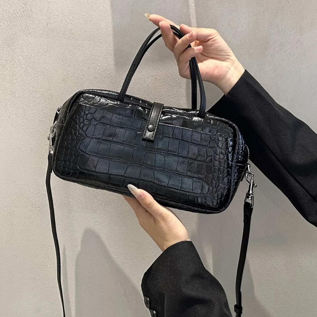 sac-a-main-de-luxe-pour-femme-en-cuir-de-vachette-pleine-fleur-motif-croissant-de-ble-design-peau-de-crocodile-fermeture-eclair-marque-chinoise