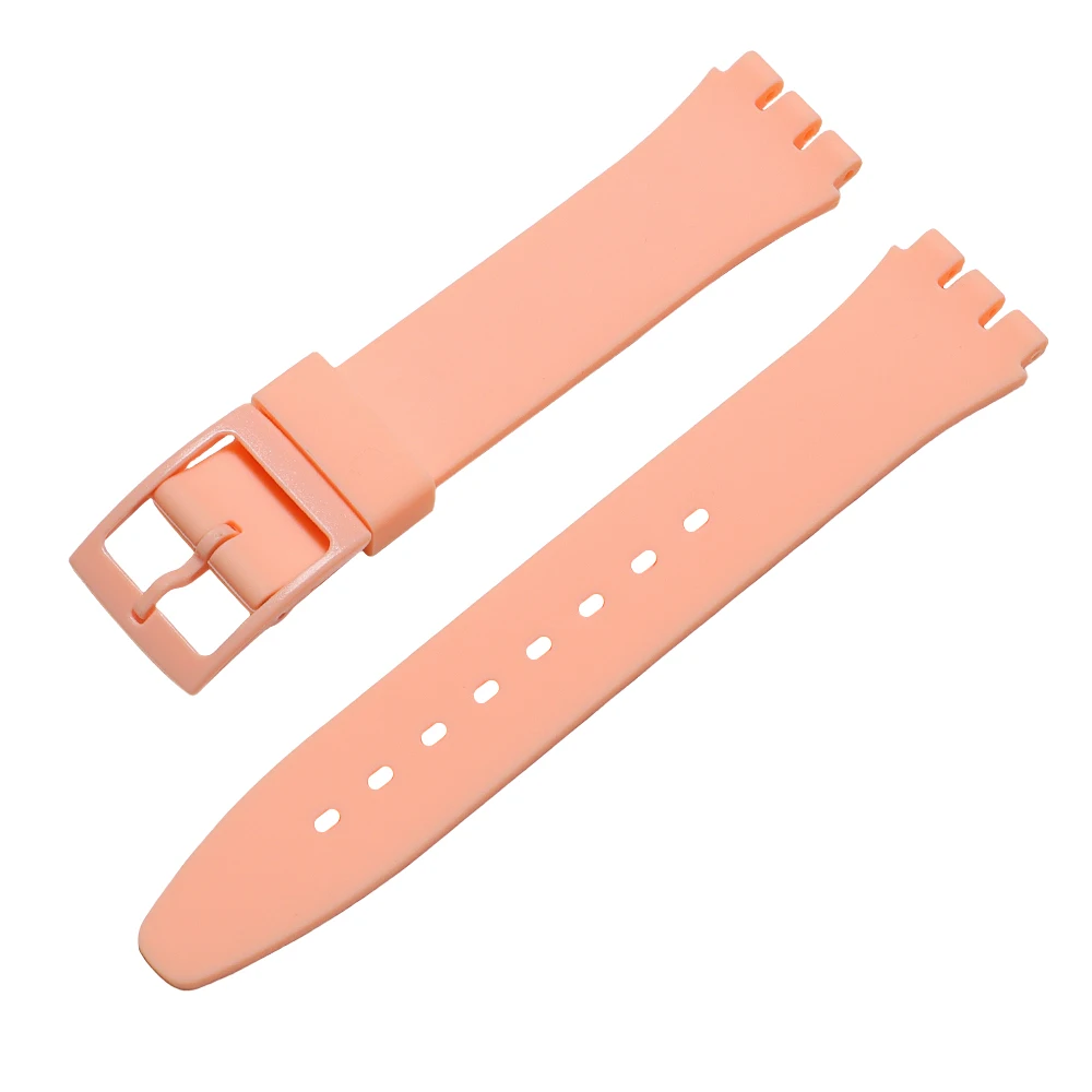 Silikon-Uhrenarmband für Swatch, buntes Sportarmband, Ersatz-Armband, Gummi-Uhrenzubehör, 16 mm, 17 mm, 19 mm, 20 mm – Detail 7