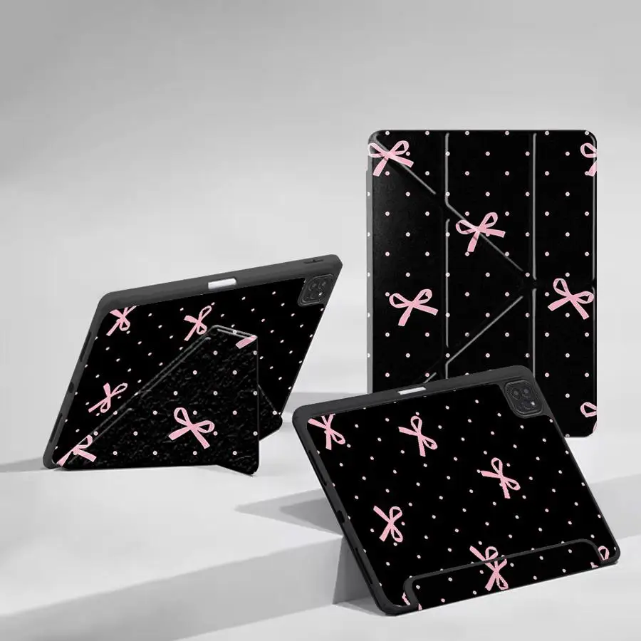 Holder Cover Tablet Case For iPad Pro 11th 10th 9th 8th 7th 12.9inch Mini 6 7 Air 4 5 M3 M2 1 2 M4 11inch Pro 2025 Pink Small