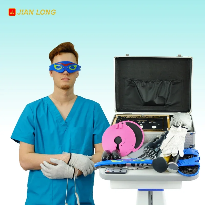 متوفر في المخزون آلة تدليك Jianlong الجديدة للعلاج الطبيعي بالكهرباء الحيوية للتحكم في الجسم الشخصي البشري مدلك الطاقة الحيوية