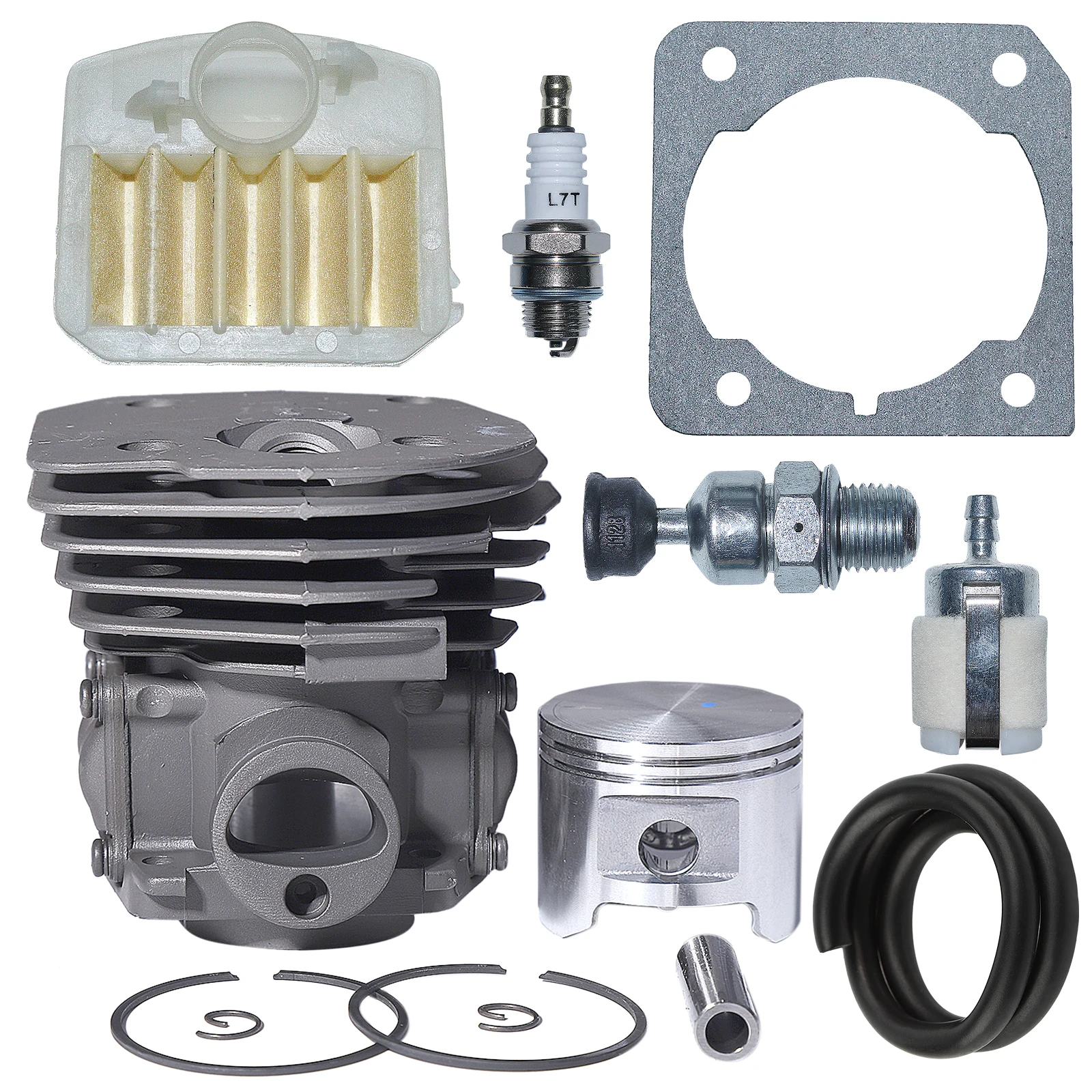 45 مللي متر اسطوانة مكبس مجموعة فلتر الهواء ل Husqvarna 353 346XP 350 بالمنشار 537253002 ، 503862803 شرارة التوصيل