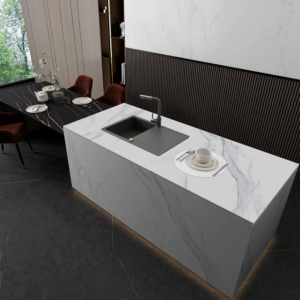 Ceramic tiles, kitchen and bathroom, home panels, countertops, all-over marble slate, 20MM defense