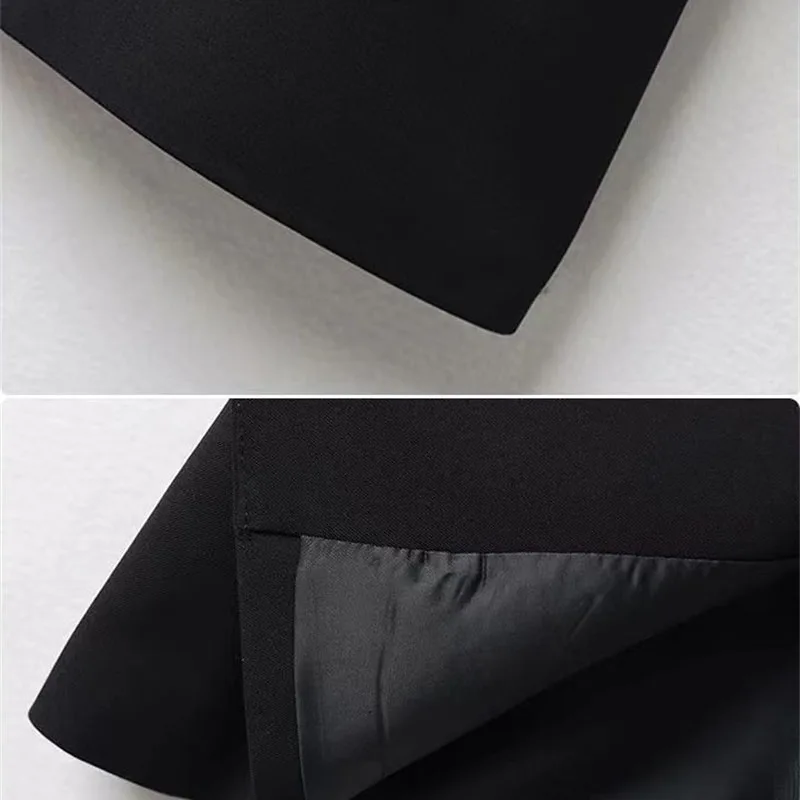 سترات نسائية جديدة لربيع وخريف 2025 صدرية واحدة الصدر بدون أكمام صدرية سترة معطف فضفاض متعدد الاستخدامات سترة معطف علوي