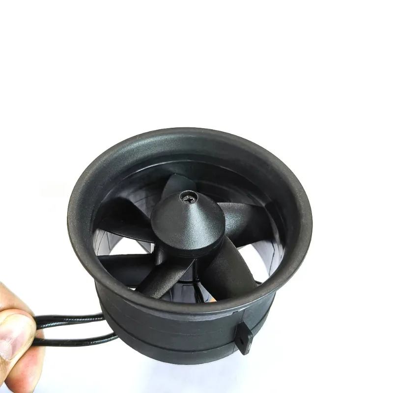 64mm 5-Blade EDF Ducted Fan with Brushless Motor, CW/CCW 4000KV High Thrust RC Jet Engine for RC Airplane,Helicopter Model Parts