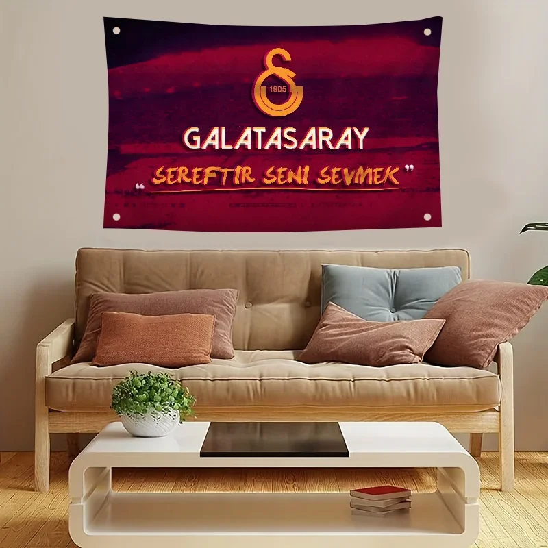 1PC galatasarays Flag Flags and Banners Four Hole Flag Polyester Outdoor Decor Room Aesthetic