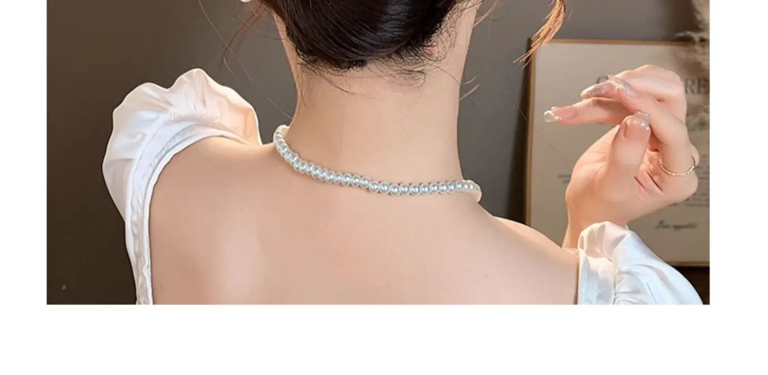 VANIKA Neue modische U-förmige Haarspangen aus Metall, elegante Perlen-Pferdeschwanz-Haarnadeln für Damen, schlichte Haarspangen, Kopfschmuck, Haaraccessoires – Detail 11