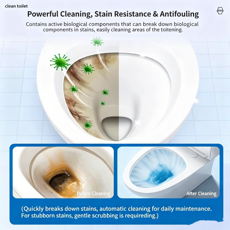 Toilet Cleaner Effervescent Tablets Urine Scale Remover Deodorant Odor Removal Cleaning Tablets Household Toilet Descaler view 4