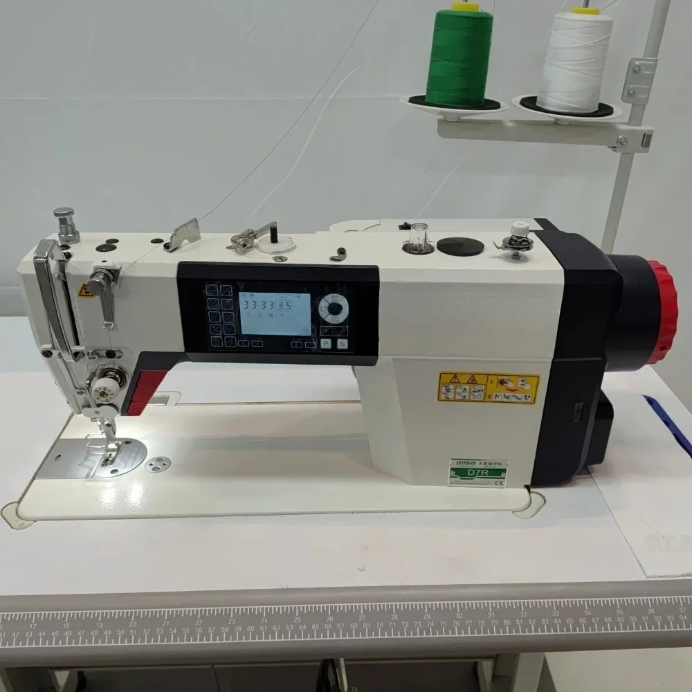 Computer industrial sewing machine - single needle flat sewing machine - manual feeding - high-speed automatic function - for cl
