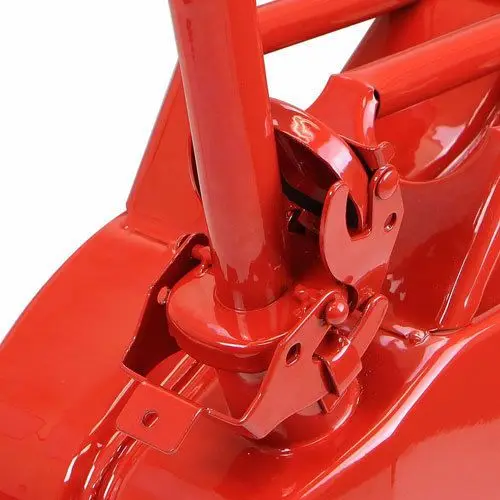 20L米国規格ガソリン缶、冷間圧延鋼ディーゼル燃料容器（オイルパイプと3つのハンドル付き）、帯電防止＆漏れ防止設計