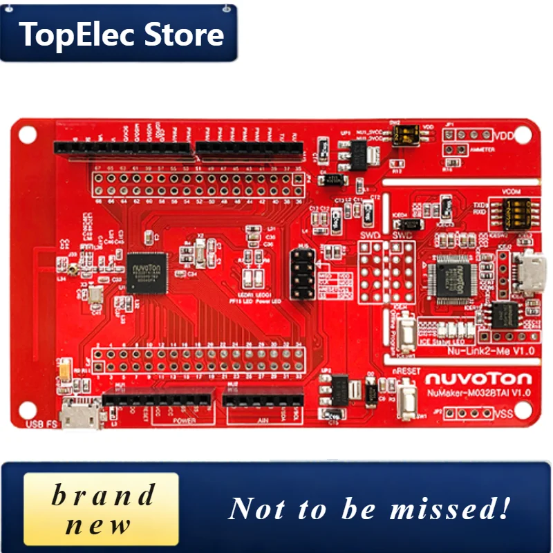 TopElec NuMaker-M032BTAI Development Board For ARM Cortex-M Embedded Development & Hardware Prototyping