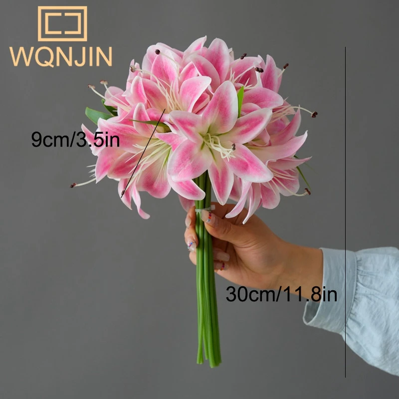 1 Bundle Simulation Flowers 20 Heads Lily For Home Decoration, Dining Table, Living Room Decoration, Decoration, Fake Flowers