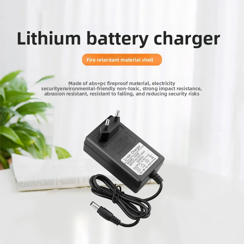EU Plug Transformer 3.7V/4.2V/12V Lithium Battery Charger 1A/2A Electric Drill Intelligent Power Adapter