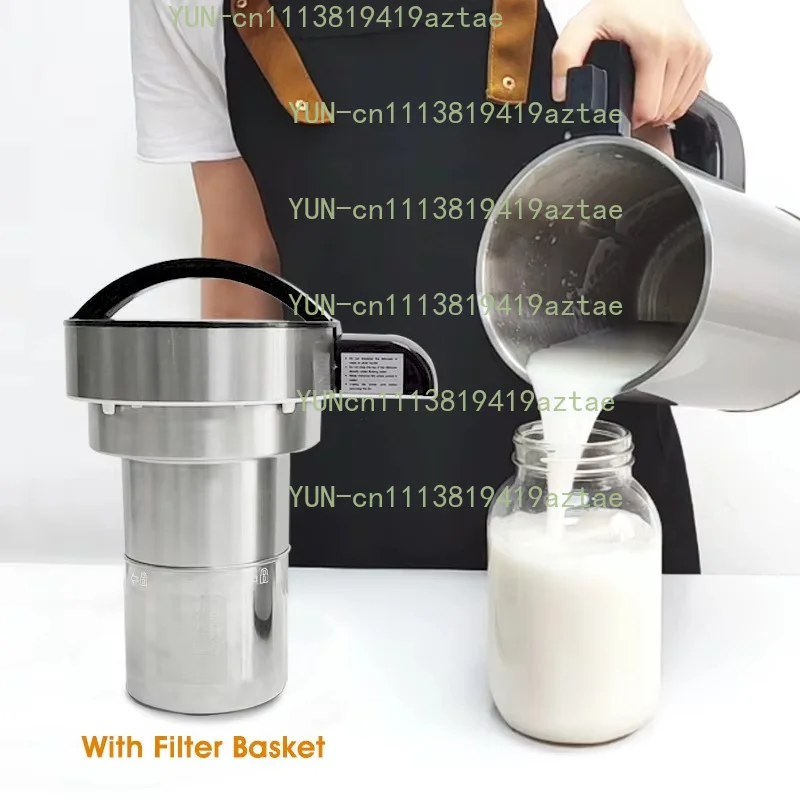 Household Automatic Soybean Milk Machine, Stainless‑Steel Multi‑Function Hot Cold Nut Vegetarian Milk Maker Appliance