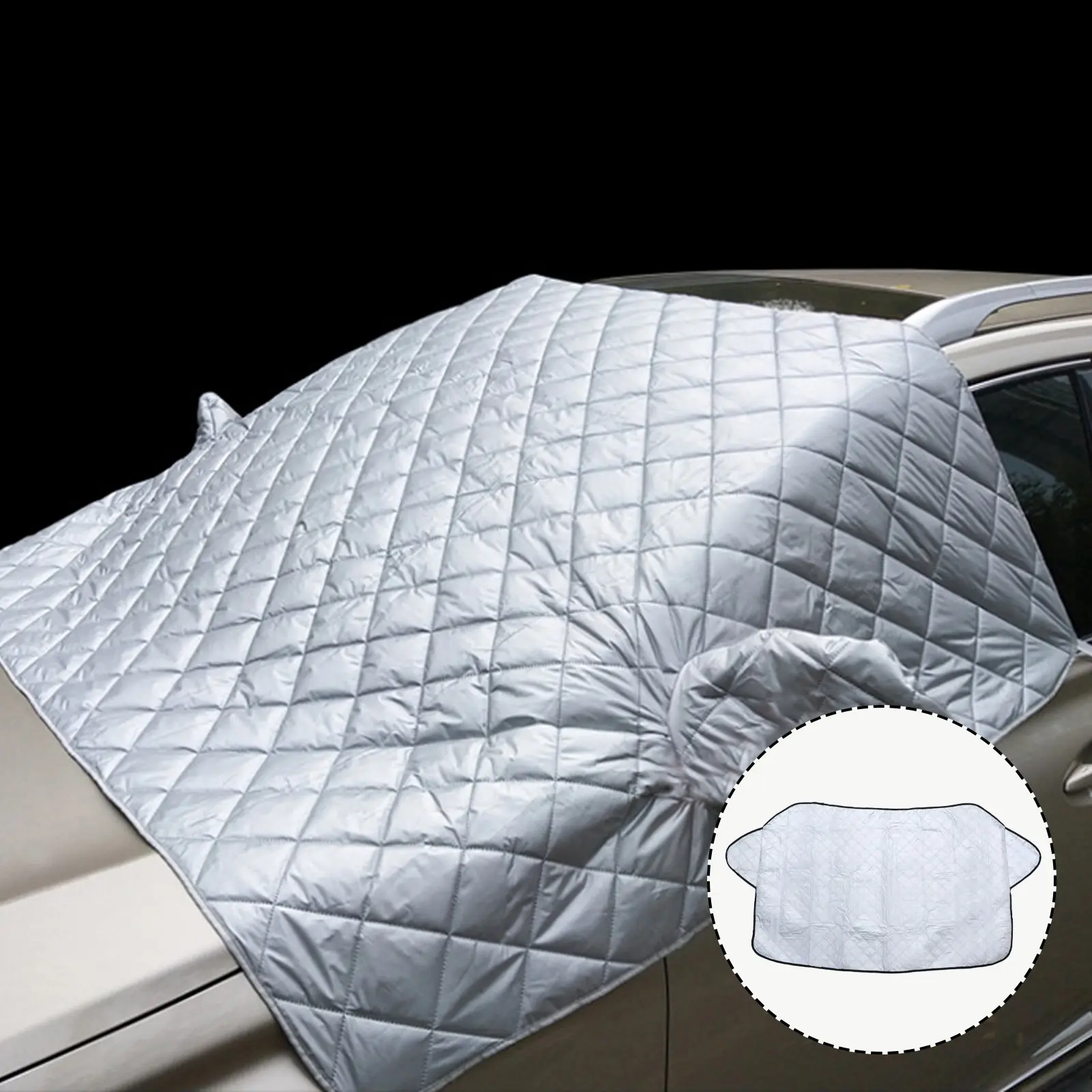 

Утолщенная складная защитная накидка от снега и льда для лобового стекла автомобиля, зимний аксессуар для авто